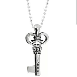 Signature Sterling Silver Key Pendant Necklace